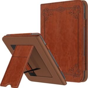 Stand Case for 7.8" Nook GlowLight 4 Plus Tablet (2023) Leather Sleeve Cover