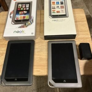 Lot Of 2: NOOK Tablet & NOOK Color Tablet w/Boxes Manuals Bundle Untested