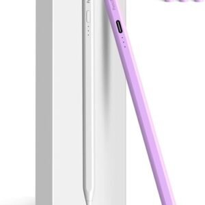 Touch Screen Pen Pink Stylus Fiber Tip Aluminum Lightweight for Tablets
