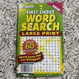 Take a Break First Choice Word Search Puzzle Book  LARGE PRINT June 2026