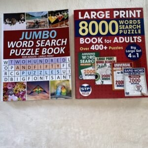 Word Search Puzzle Book Spiral Bound 112 Puzzles Brain Games Activity Book