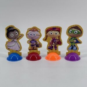 PBS Kids SUPER WHY! ABC LETTER GAME Replacement Playing Pieces ONLY! Lot Of 4