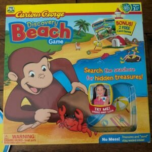 Curious George Discovery Beach Game 2009 PBS Kids Search For Treasure Seek +Find