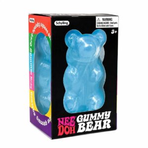 NeeDoh Gummy Bear Blue Squishy Fidget Toy Stress Relief Sensory Desk Toy