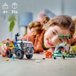 LEGO City Jungle Explorer Off-Road Truck Building Set, 314 Pieces, Includes 3