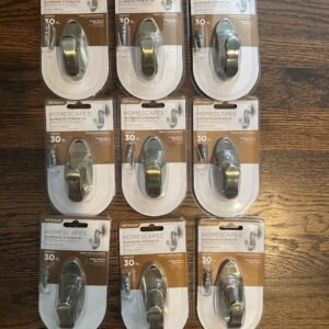 EZ Ancor Homescapes Antique Bronze Metal Hook 30 lb Capacity Pack of 9