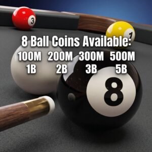 1B to 10B 💯LEGIT 8 Ball coins POOL billard online game PC phone ios android USA