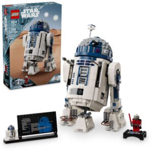 LEGO Star Wars R2-D2 Brick Built Droid Figure, Collectible Star Wars Room Décor