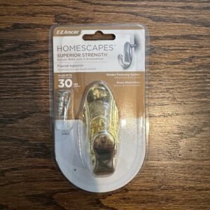 EZ Ancor Homescapes Brass Metal Hook 30 lb Capacity