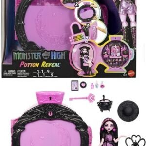 Monster High Potion Reveal Draculaura Doll & Playset [New Toy] Paper Doll, Col