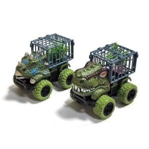 T-Rex Dinosaur Truck Inertia Monster Toy Car Set Kids Dino Transport Truck USA