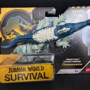 NEW Jurassic World Survival Frenzy Pack CHAMPSOSAURUS Dinosaur Figure Ships Fast