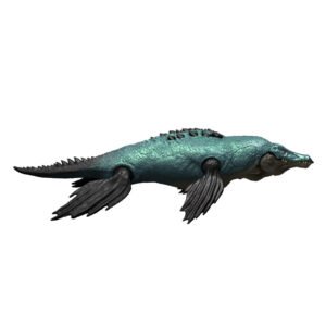 Jurassic World Gigantic Thrashers Liopleurodon Dinosaur Action Figure Toy, New..