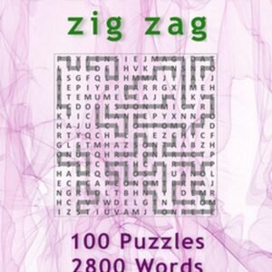 Word Search: Zig Zag, 100 Puzzles, 2800 Words, Volume 15, Compact 5"x8" Size by
