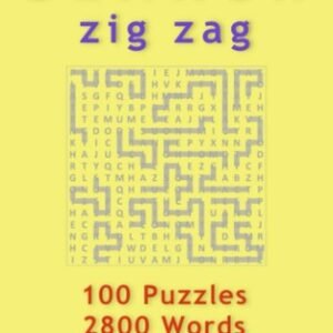 Word Search: Zig Zag, 100 Puzzles, 2800 Words, Volume 12, Compact 5"x8" Size...