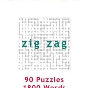 WORD SEARCH: ZIG ZAG, 90 PUZZLES, 1800 WORDS, VOLUME 4, By Mark English **NEW**