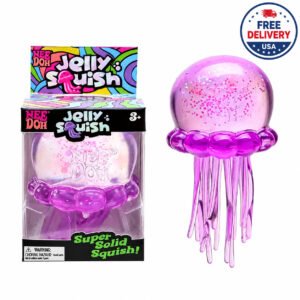 Jellyfish & Cube Squish Toy Soft Squeeze Fidget Stress Relief Sensory Toy Kids
