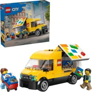 LEGO City: The Van Building Toy Delivery Van Toy W/2 Minifigures Set 60500 🎁