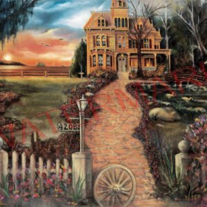 ROBERT STEPHEN SIMON " VICTORIAN SUNSET 22x30 CANVAS GICLEE signed Homescapes