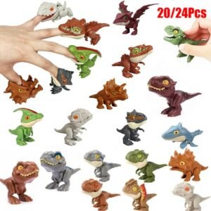 20/24Pcs Biting Finger Dinosaur Tricky Tyrannosaurus Model Dino Toy for Kids US
