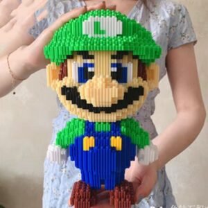 Super Mario Bros Luigi Magic Blocks Set 1878Pcs 3D DIY Building Blocks Game Gift