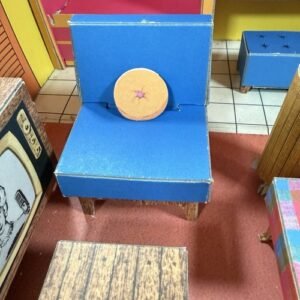 VTG 1962 Barbie Dream House Cardboard w/ All Orig Furniture Acc. & Xtras CLEAN!