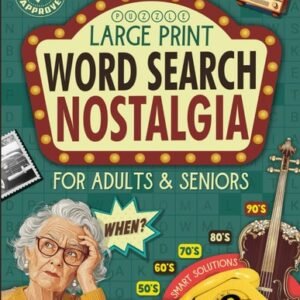 Word Search Books for Adults Large Print Puzzle: Brain Memory Games Mind Puzzles