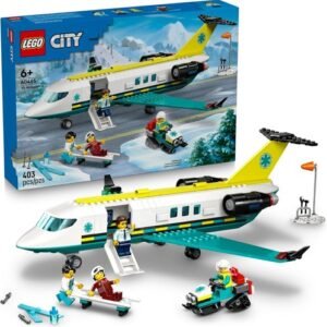 LEGO 6526307 City Emergency Air Ambulance Airplane Toy 60465